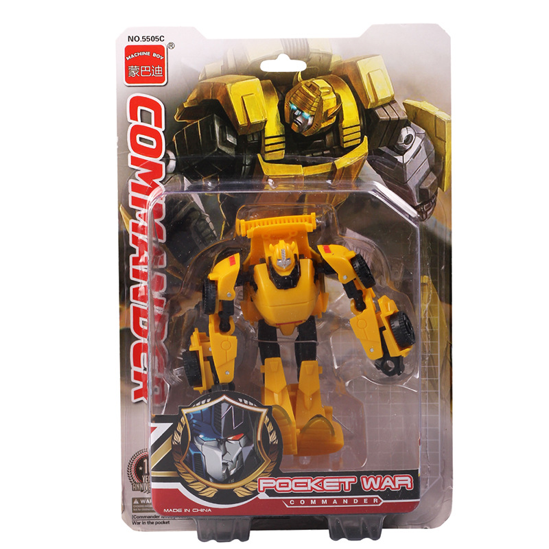 Deformation toy car children's educational model boy birthday gift robot hand-made monbudi 5501C