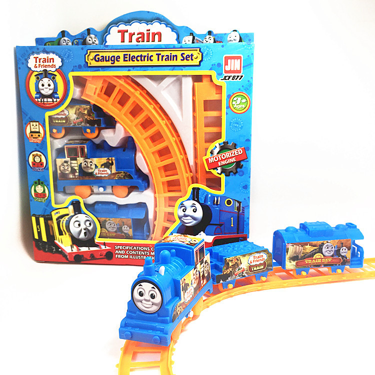 DIY rail car small train children's toy car electric assembly wholesale stall supply factory manufacturers
