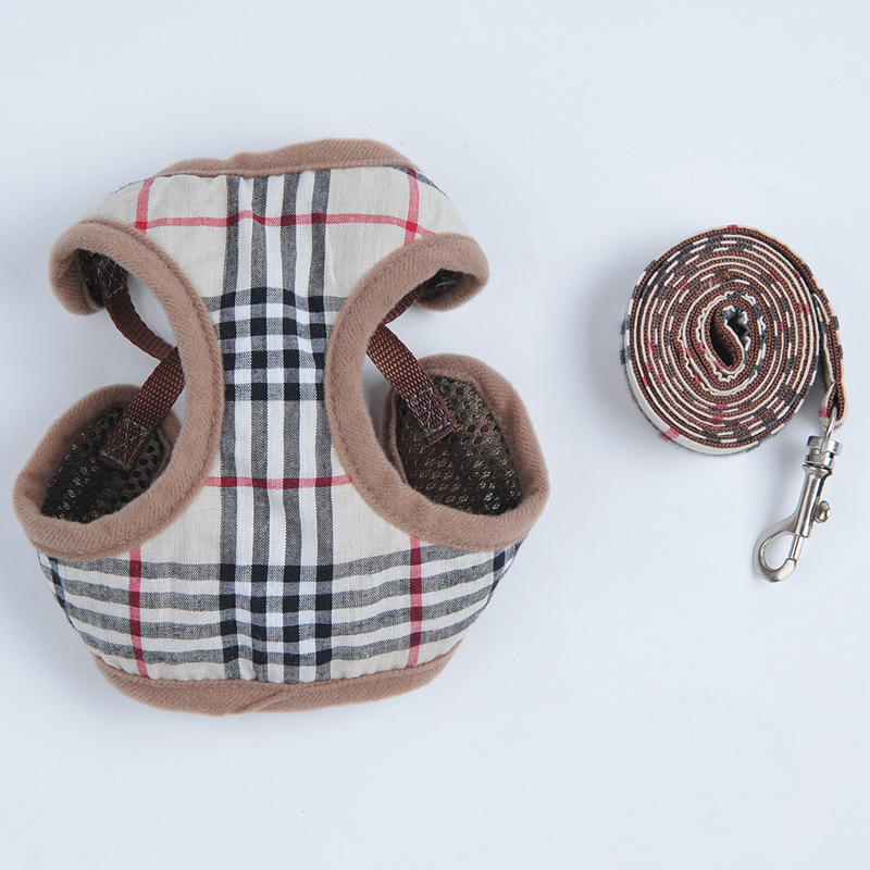 Pet Chest and Back Anti-Le Dog Traction Rope Set Dog Walking Rope Cat Adjustable Dog Chest and Back Factory Outlet