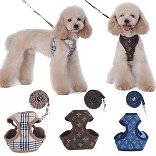 Pet Chest and Back Anti-Le Dog Traction Rope Set Dog Walking Rope Cat Adjustable Dog Chest and Back Factory Outlet