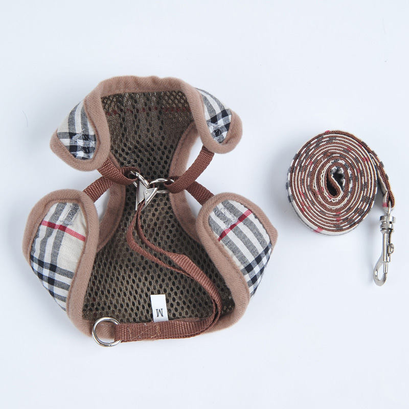 Pet Chest and Back Anti-Le Dog Traction Rope Set Dog Walking Rope Cat Adjustable Dog Chest and Back Factory Outlet