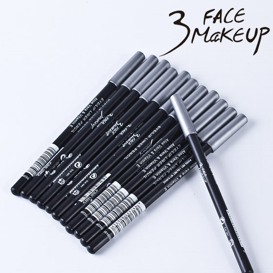 Chinese make-up 3 FACE MAKEUP waterproof sweat-proof long-lasting non-faint eyeliner hard core eyebrow pencil wholesale