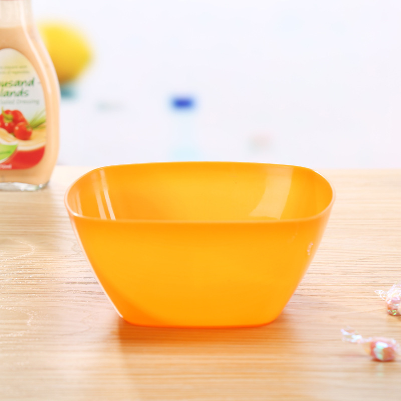 カラーppプラスチックボウル滑らかな面梵角型プラスチックボウル卸売り耐摩耗性野菜サラダフルーツボウル|undefined