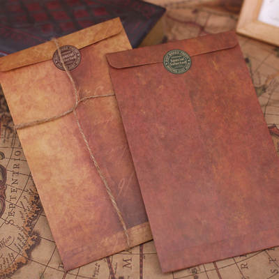 Vintage Kraft paper envelope wholesale mobile phone case packaging clothing storage paper bag old creative envelope can be printed logo