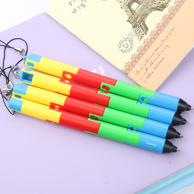 P-0375 creative stationery cute folding pen bendable ballpoint pen student prizes small gifts wholesale
