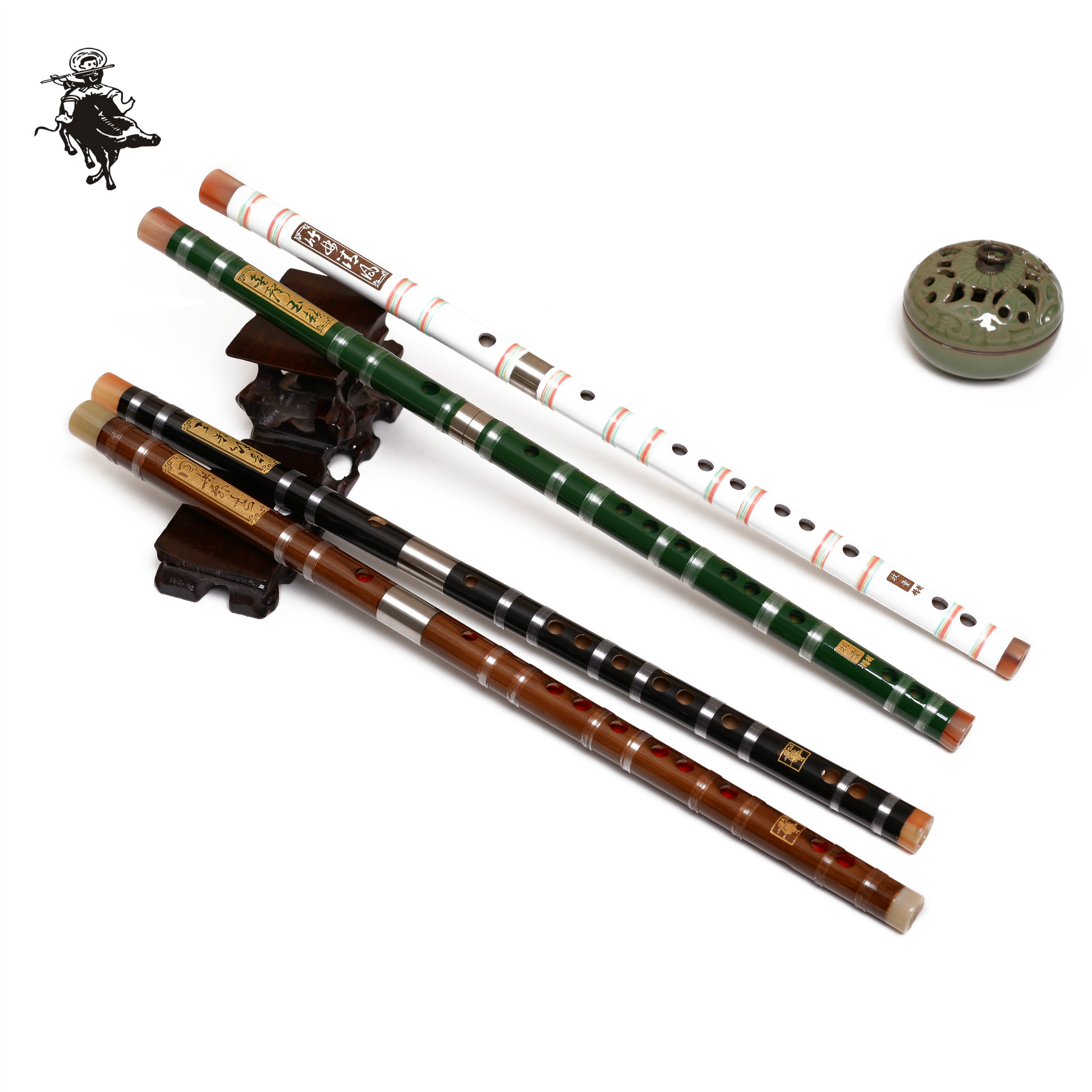 Shepherd boy refined performance professional flute/bitter bamboo/fine flute/beginner two single insert cupronickel/factory direct sales