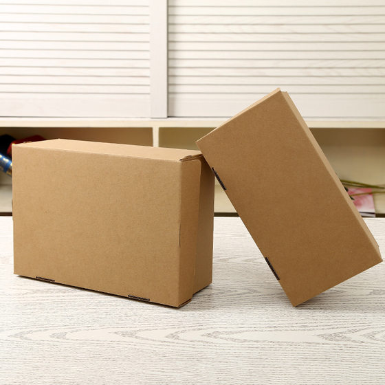 Spot Kraft paper shoe box storage corrugated box flip folding carton wholesale packaging box packaging box custom