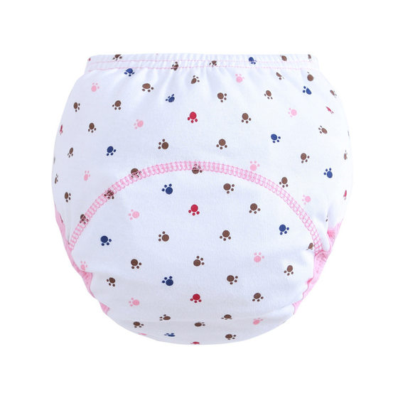 Three-layer study pants training pants cloth diaper pants printed diaper pants pull-up pants