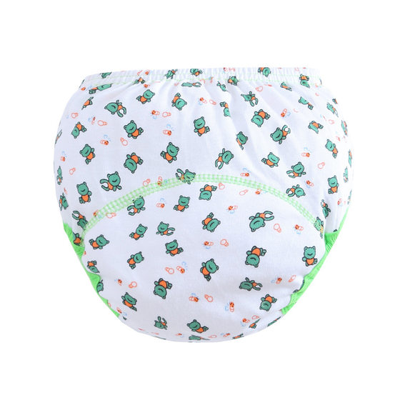 Three-layer study pants training pants cloth diaper pants printed diaper pants pull-up pants