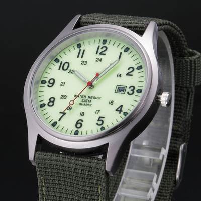 Nylon strap men's watch foreign trade calendar quartz watch wish new watch AliExpress ebay military watch a generation