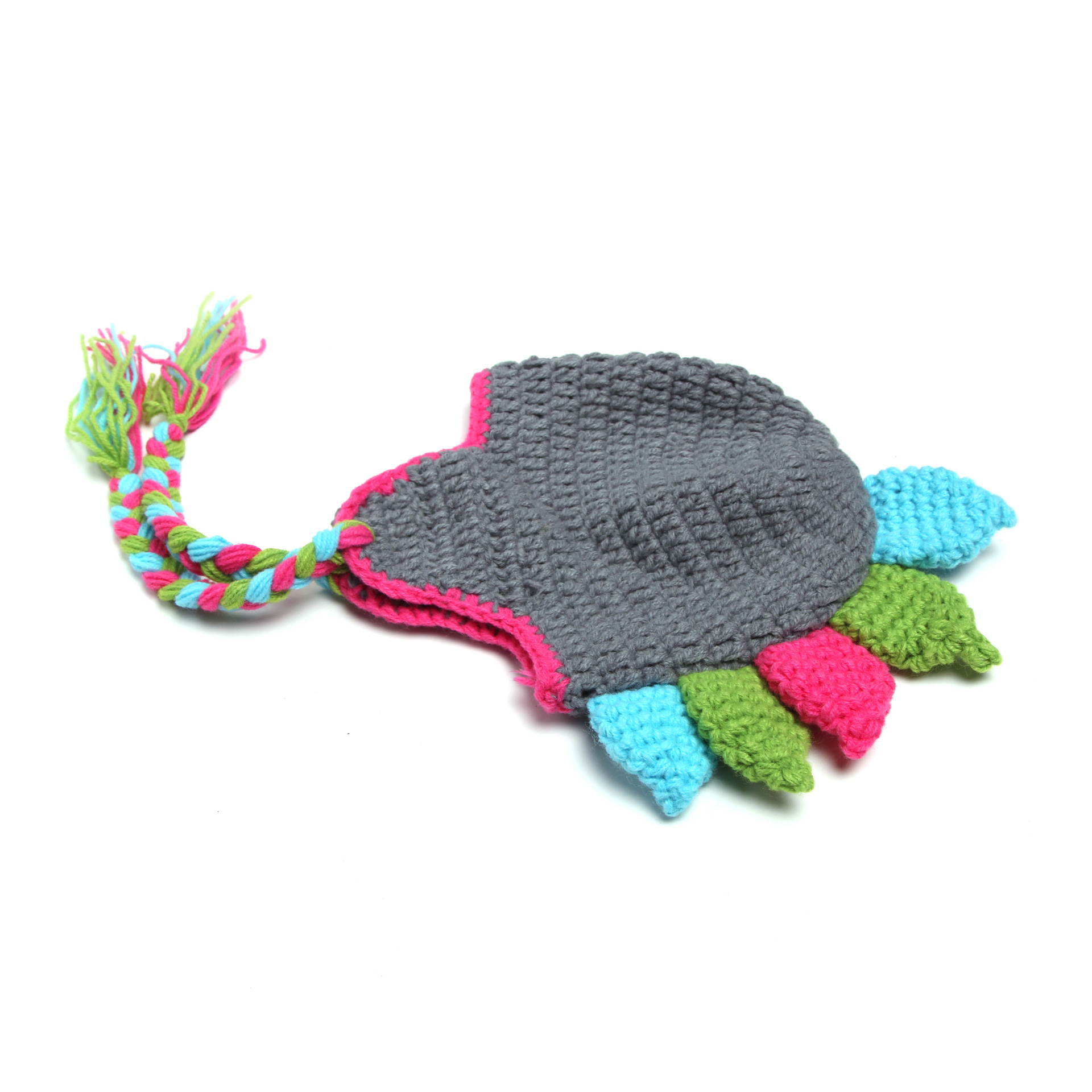 Dinosaur Set Handmade Wool Gray Dinosaur Pure Handmade Woven Photo Studio Baby Baby Wool Photo Suit