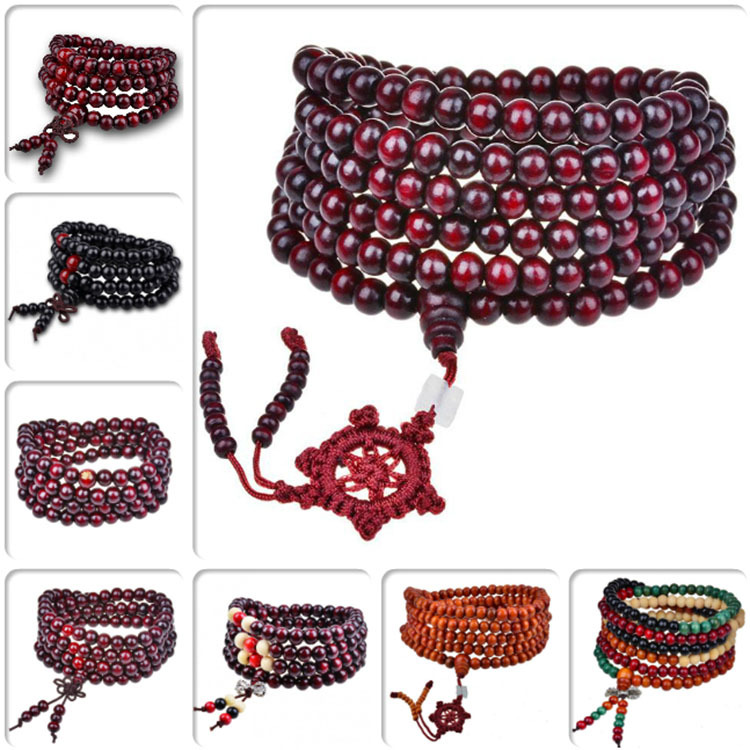 Taobao gift activities give beads 108 imitation lobular red sandalwood ...