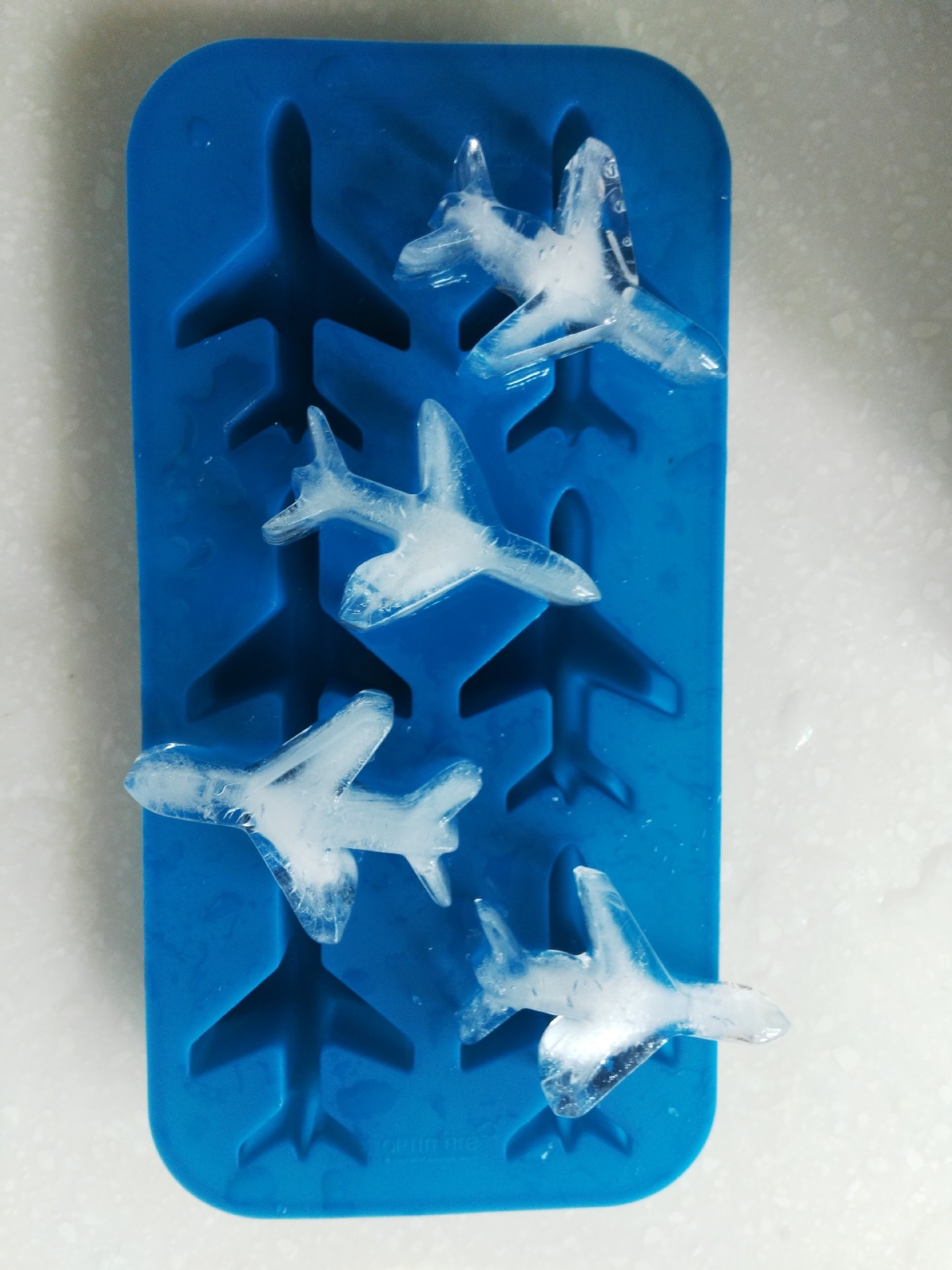 Factory Supply Creative Plastic Small Aircraft Ice Pack 6 Silicone Ice Pack Silicone Ice Mold Letter Ice Pack