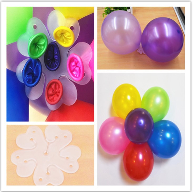 Balloon Accessories Balloon Plum Blossom Clip Arch Buckle Balloon Seal Clip New Single Layer Balloon Clip