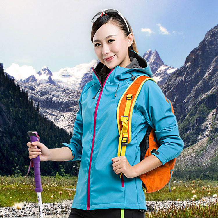 Outdoor Soft Shell Men's Single-Layer Rush Clothes Women's Autumn and Winter Solid Color Jacket Fleece Thin Coat Cross-Border