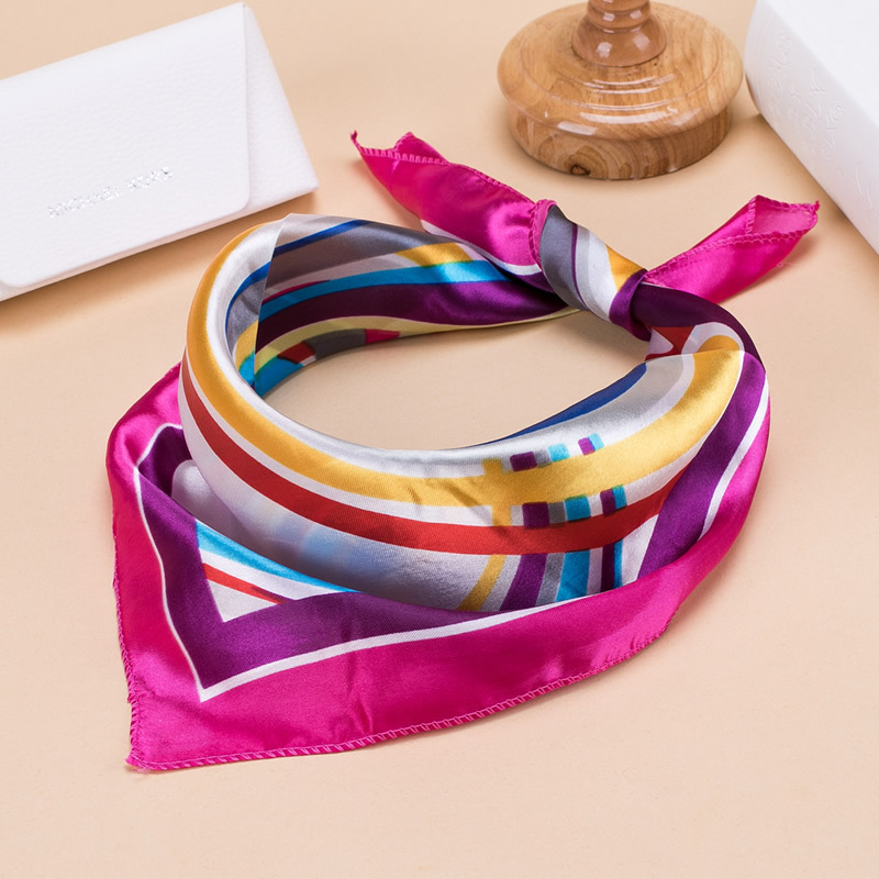 Spring and Autumn New Bank Stewardess Scarf Small Scarf Professional Ladies Square Scarf White Collar Business Scarf