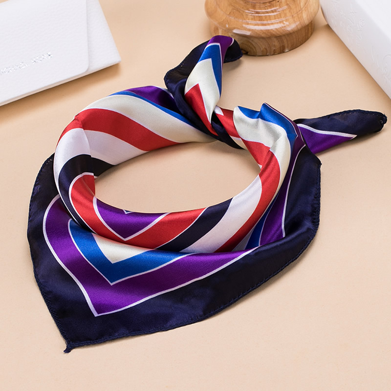 Spring and Autumn New Bank Stewardess Scarf Small Scarf Professional Ladies Square Scarf White Collar Business Scarf
