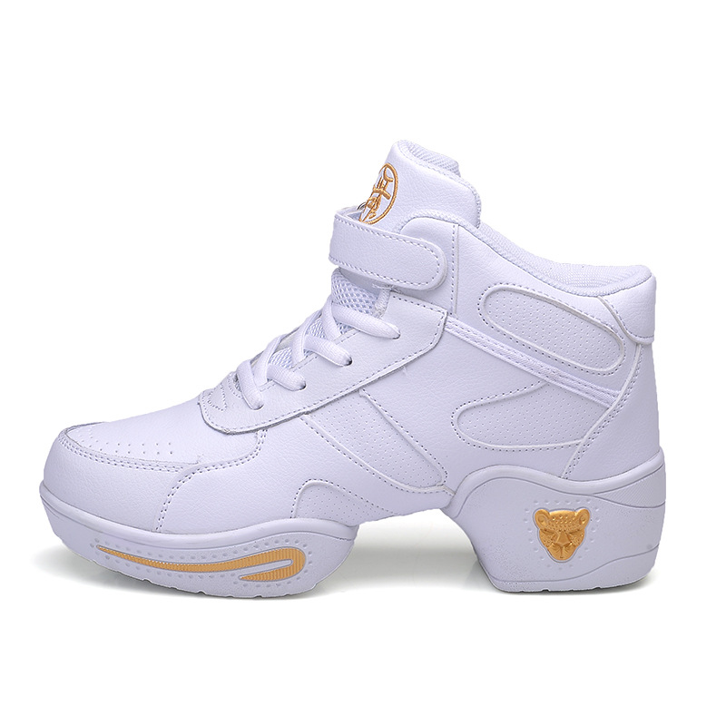White autumn new women's soft bottom height increasing women's black modern jazz dance shoes square dance shoes dancing shoes