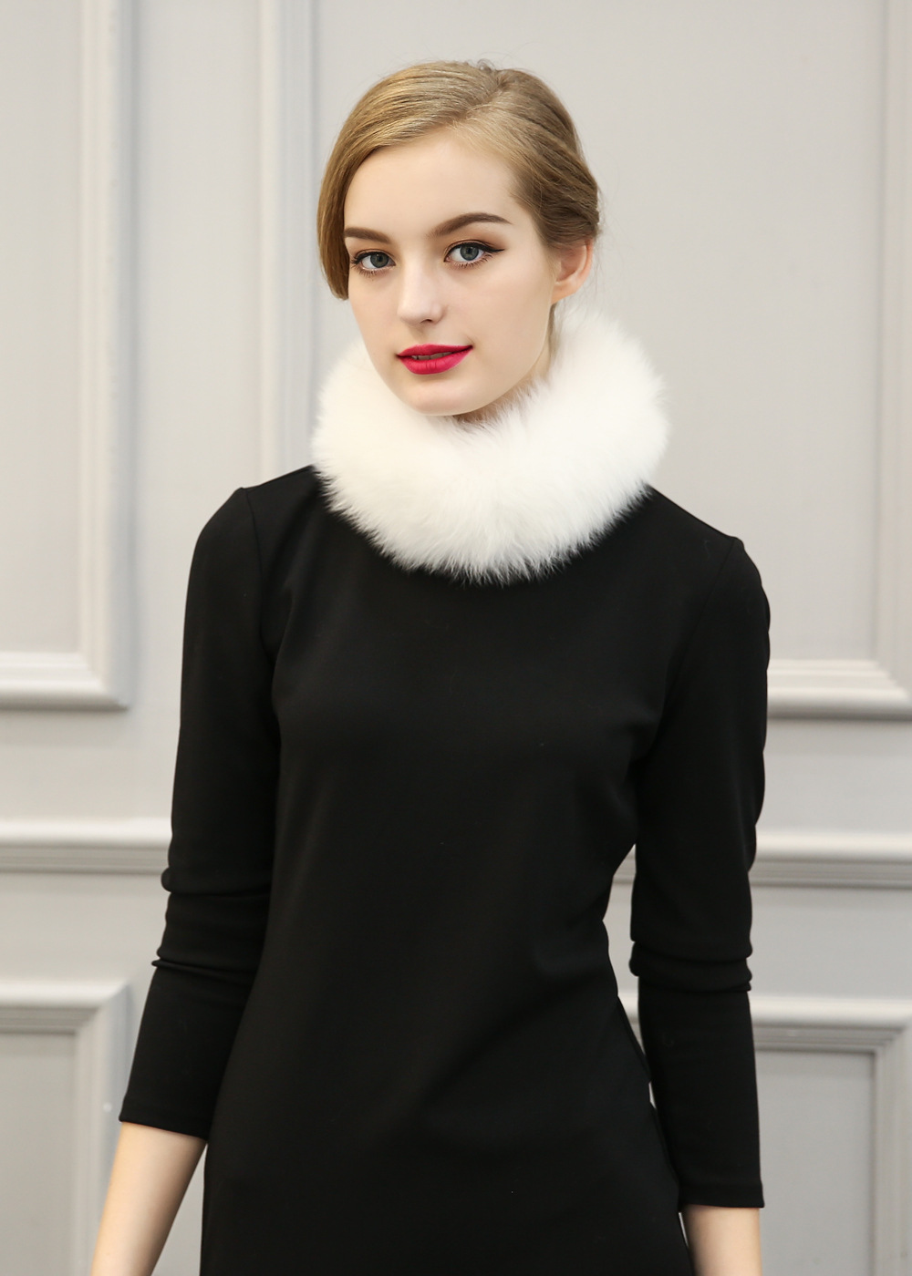 New fur fashion faux fox fur collar warm hook scarf fake collar wholesale