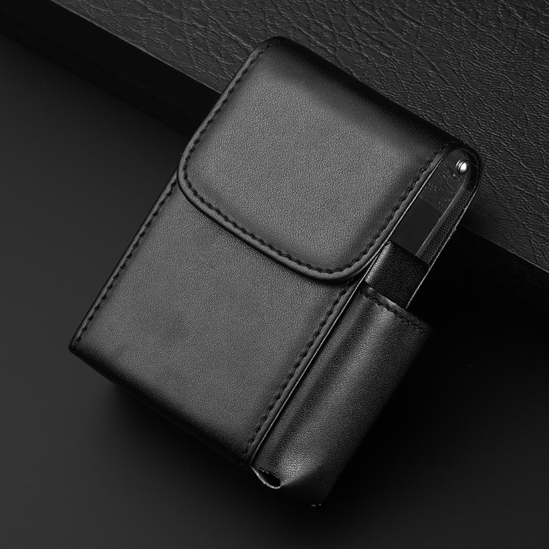 Wholesale crocodile leather with lighter cigarette bag creative increase business card case a box of cigarette packaging cigarette case