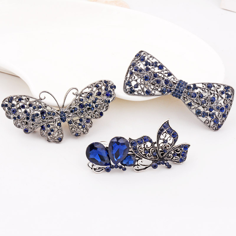 Eashiya creative new Korean hair accessories retro bow hair clip top clip hairpin fine spring Chuck