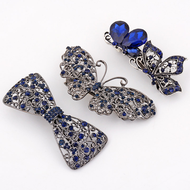 Eashiya creative new Korean hair accessories retro bow hair clip top clip hairpin fine spring Chuck