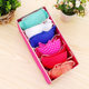 Rice white gray underwear storage box four-piece socks storage box fabric home bra finishing box finishing