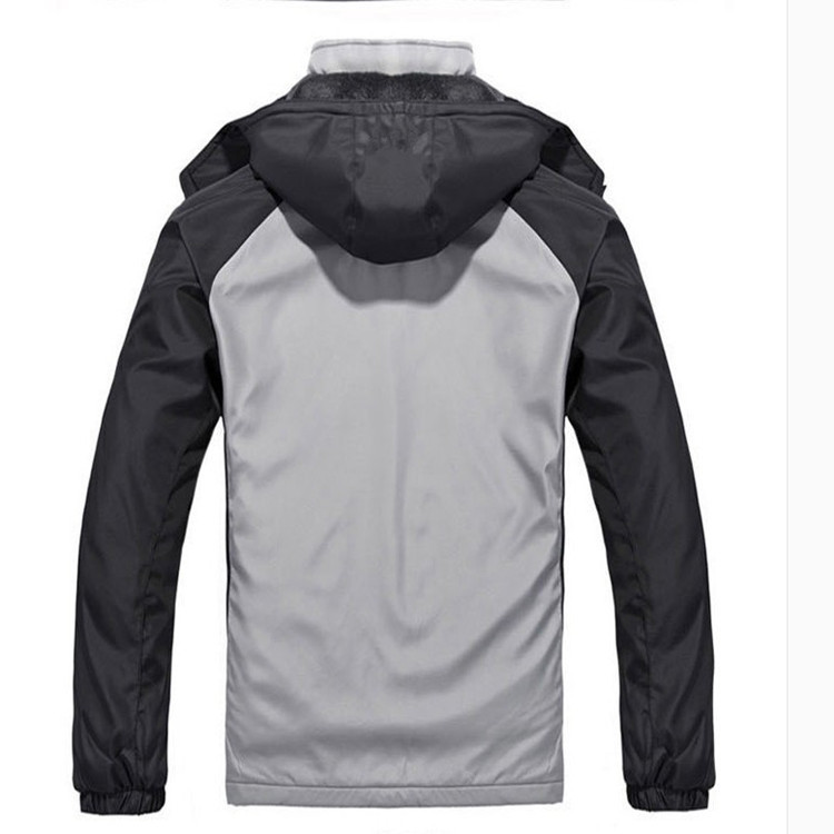 Middle-aged and elderly men's sports suit autumn and winter outdoor sportswear thickened plus size casual sportswear cotton-padded clothes suit