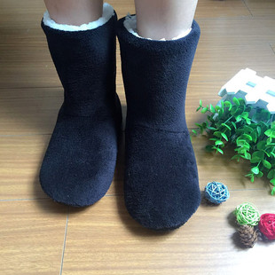Winter adult men's and women's thickened warm floor boots high tube non-slip indoor cotton shoes Moon shoes early education parent shoes