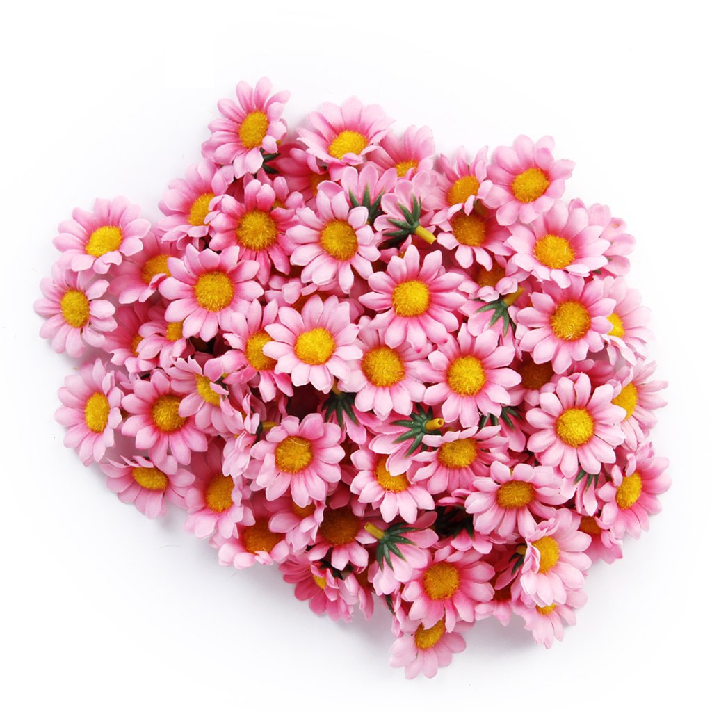 Factory direct AliExpress 12-leaf sunflower flower head simulation flower small chrysanthemum flower head sunflower flower head