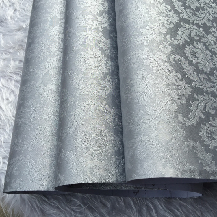 Film decoration home European-style self-adhesive wallpaper with adhesive Damascus pvc wallpaper living room bedroom dining room color film