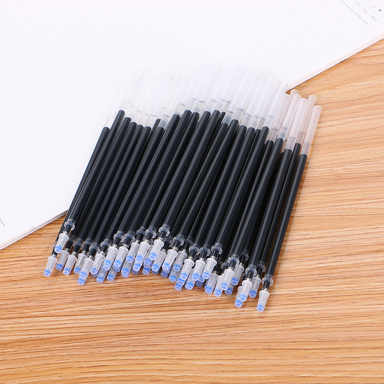 Bold inner diameter 0.5mm bullet refill gel pen water refill Black Red Blue needle tube refill factory direct sales