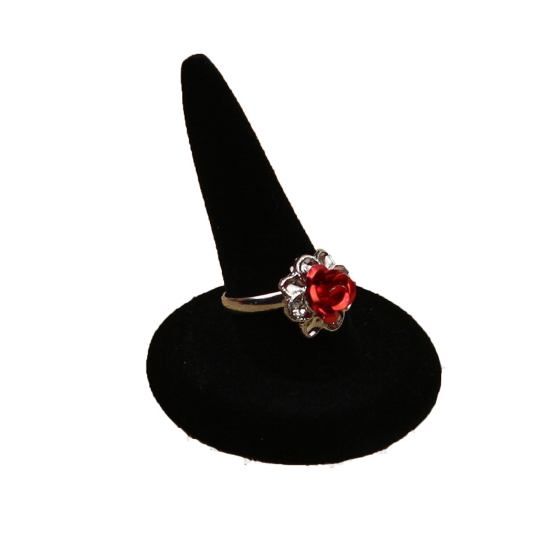 Resin Flocking Pointed Finger Ring Stand Jewelry Rack Jewelry Display Stand Diamond Ring Jewelry Jewelry Props Promotion