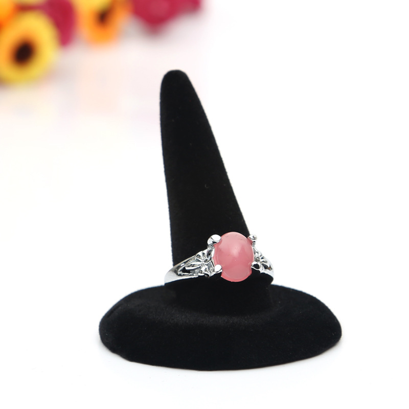 Resin Flocking Pointed Finger Ring Stand Jewelry Rack Jewelry Display Stand Diamond Ring Jewelry Jewelry Props Promotion