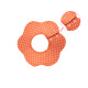 Cotton double-breasted-orange dots
