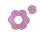 Pure cotton double-breasted-thousand purple flowers