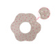 Cotton double-breasted-rice ash powder point