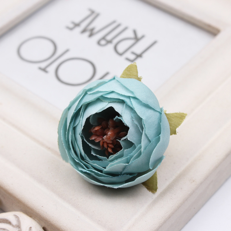 DIY Handmade Garland Material Simulation Rose Flower Head European Retro Tea Flower Bud Mori Candy Box Gift Box Accessories
