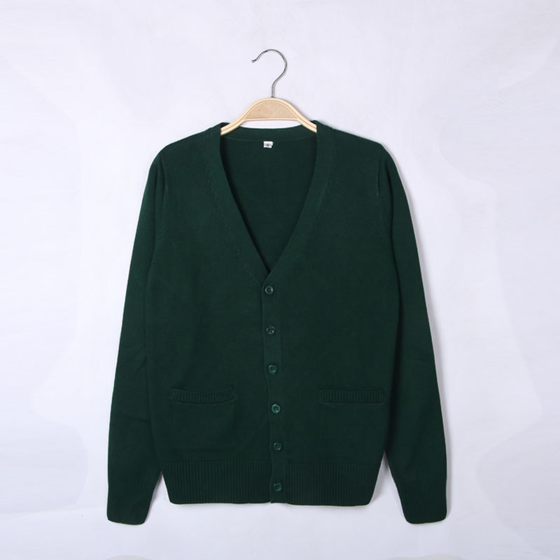 Knitting factory wholesale Japanese college style V-neck school uniform sweater JK uniform sweater school uniform sweater cardigan