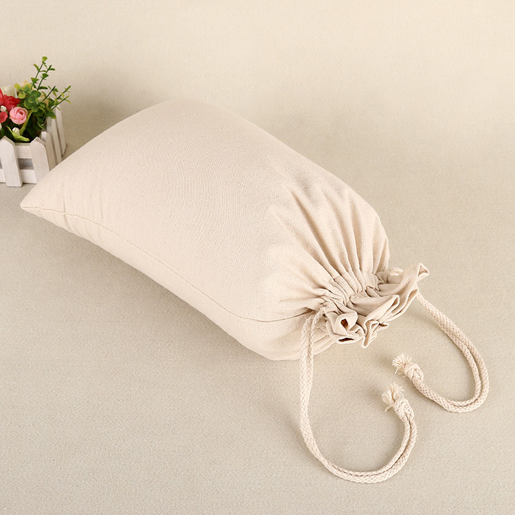 in stock Blank Rice and Tea Packaging Drawstring Cotton Cloth Bundle Wine Bag Foreign Trade Edition Gift Storage Canvas Bag
