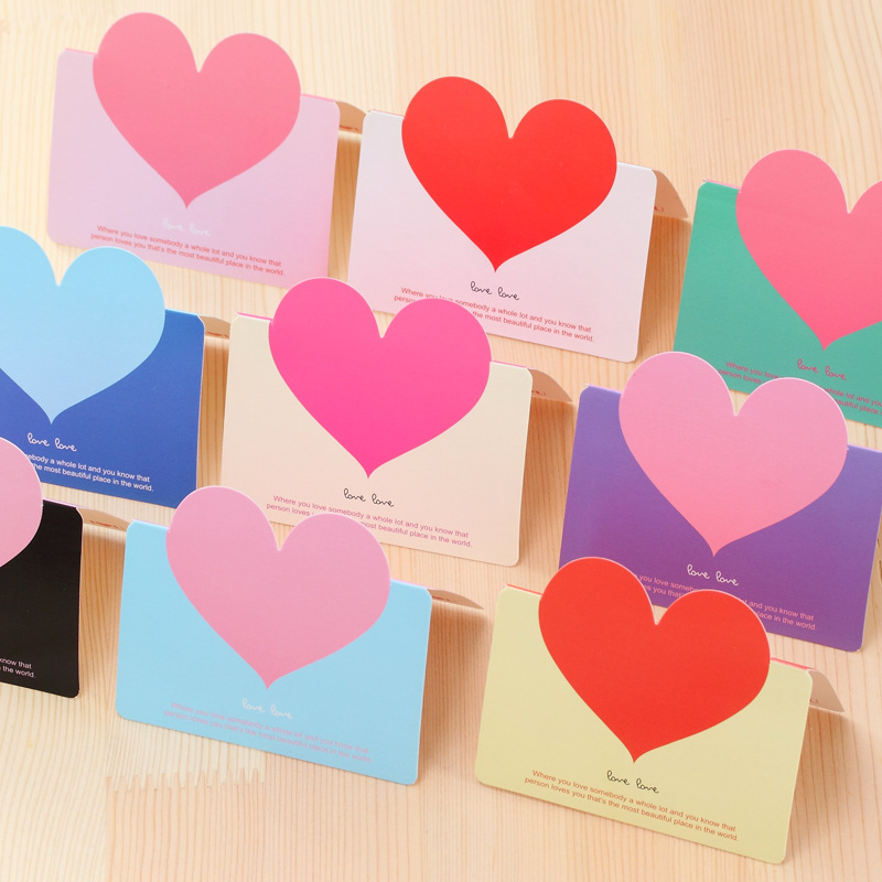 Creative General Love Greeting Cards Valentine's Day Greeting Cards Birthday Greeting Cards Postcards Small Gifts Direct Sale Manufacturer