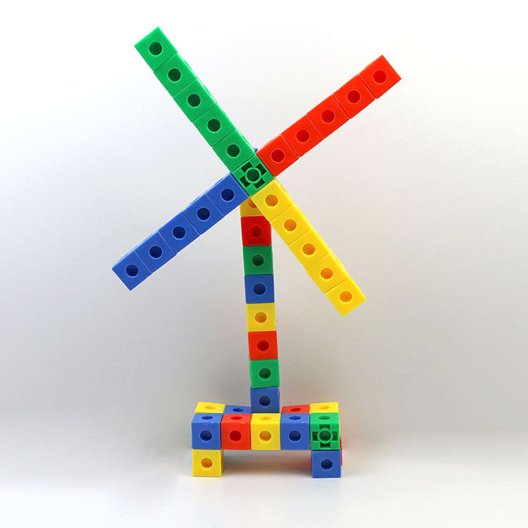 Early Education Plastic Small Square Building Blocks Children's Toys Educational Granules Building Blocks Stacked High Assembled Granules Kindergarten