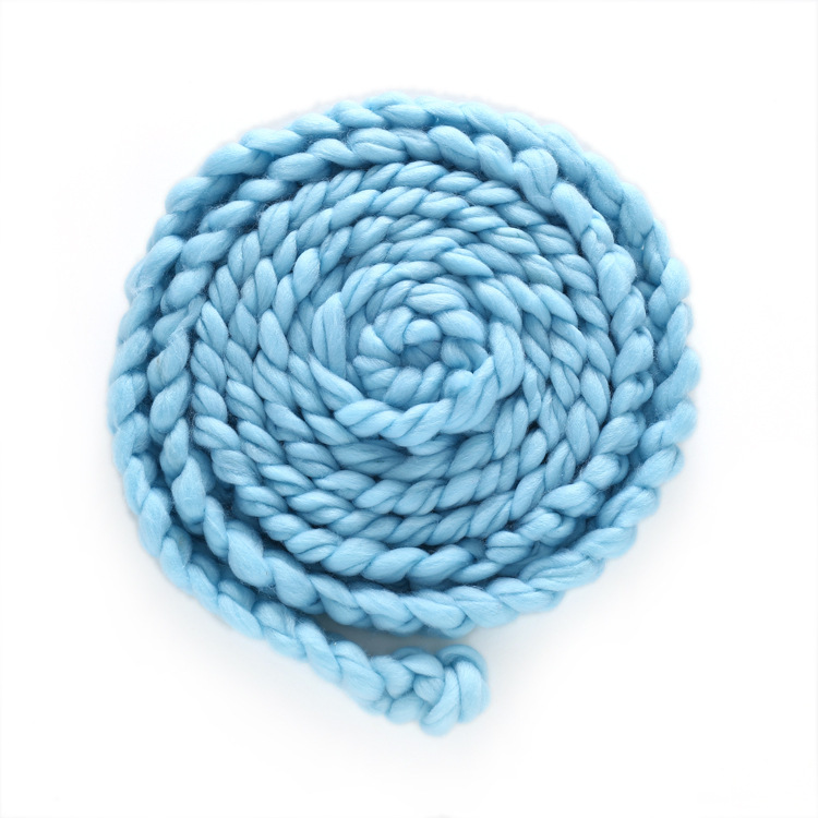 Thick Braids Photography Twist Braids Photography Props Wool Photography Blanket Hand-woven Photography Twist Blanket