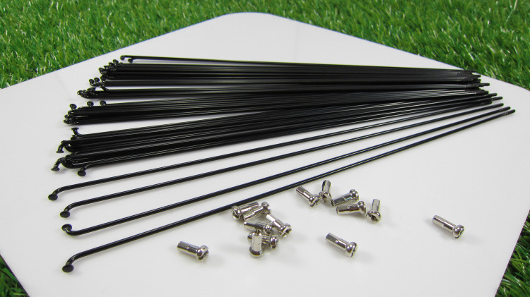 Smooth S standard black stainless steel bicycle strip road bike No. 14 2mm spoke copper cap 170-300mm