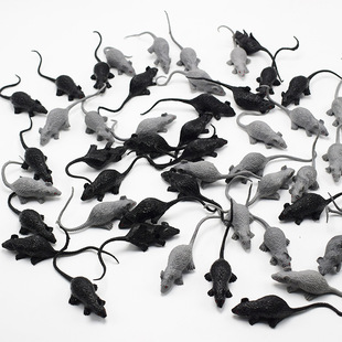 New Strange Mini Gray Black White Mouse Cub Model Prank Scary Scary Toy Halloween Toy