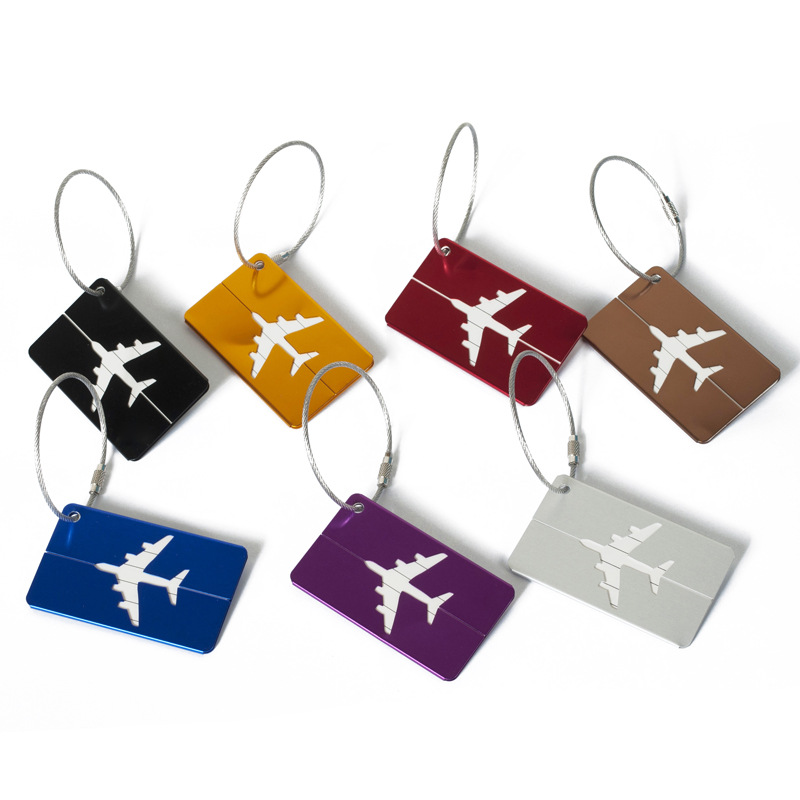 Boarding Metal Luggage Aircraft Checking Elephant Aluminum Alloy Luggage Tag Business Gift Boarding Passes