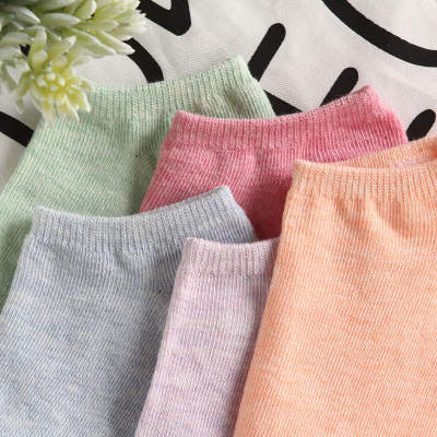 A generation of solid color cotton socks ladies boat socks shallow plus size gift women socks Zhuji socks wholesale