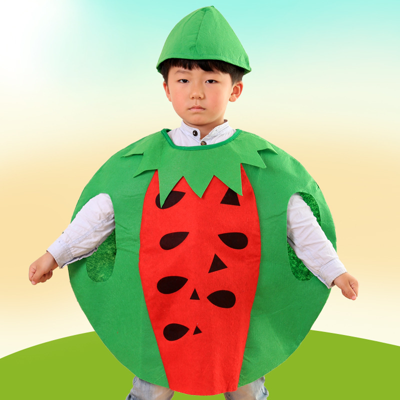 Christmas Children's Fruit and Vegetable Styling Costume Kindergarten Fruit Environmental Protection Fashion Show Table Performance Costume