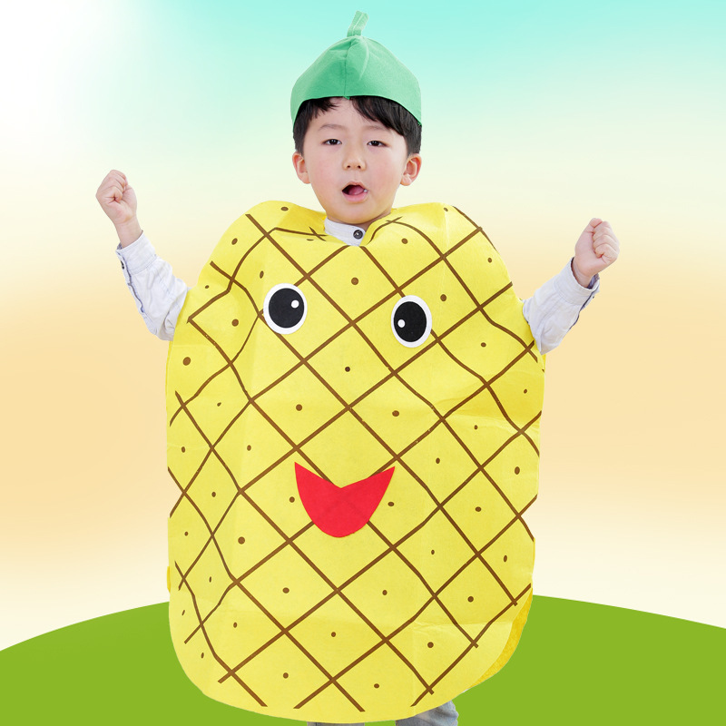 Christmas Children's Fruit and Vegetable Styling Costume Kindergarten Fruit Environmental Protection Fashion Show Table Performance Costume