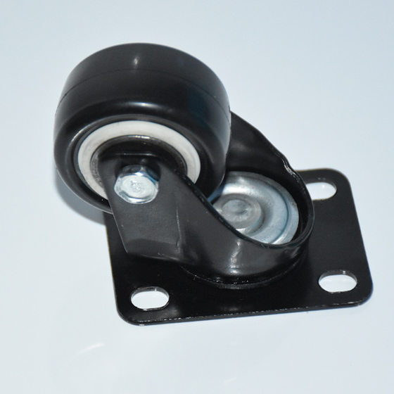 Double bearing 1.5-inch gold diamond universal wheel polyurethane Pu wheel movable caster wholesale furniture mute small wheel